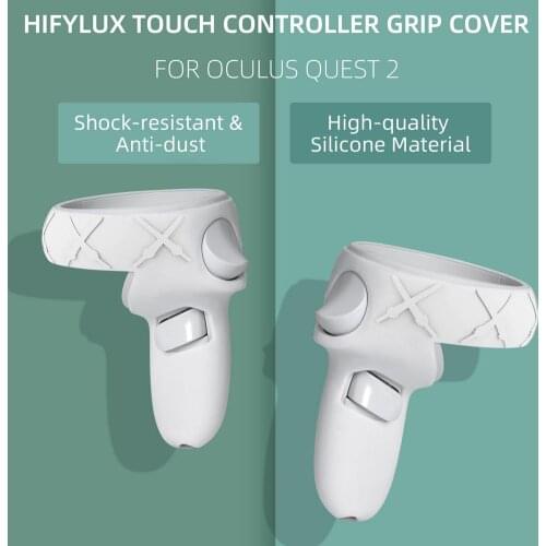 Silicone Grip Protective Cover Touch Controller Grip Skin Sleeve Grip Cover For Oculus Quest 2 Protective Cover Case