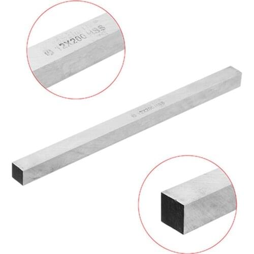 200mm 6/8/10/12mm HSS Square Milling Engraving Lathe Tool Bit Turning Tool Hardness HRC60