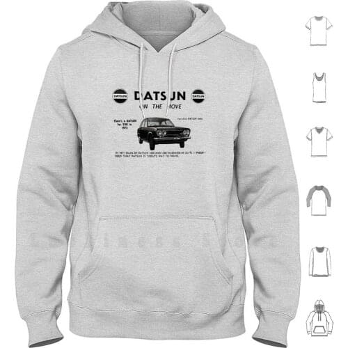 Datsun On The Move 1600 P510 hoodies 1600 P510 Nissan Datsun 180b Sss Japnese Car Cult Car 180b 120y