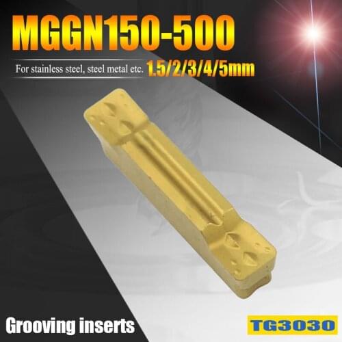 TUGE MGMN150-G MGMN200 G MGMN250-G MGMN300-M MGMN 400/500 lathe turning tools grooving cutter inserts for steel meterial