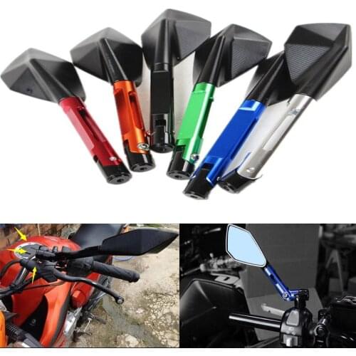 Universal CNC Motorcyle Side Mirrors For Honda Suzuki Yamaha Kawasaki Aprilia BMW