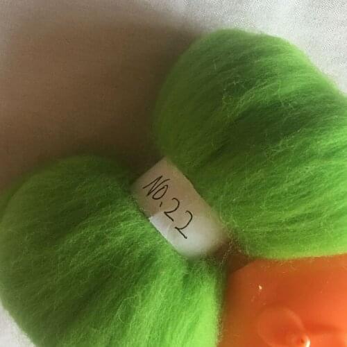 WFPFBEC 70s Australia COMBED 100% WOOL fiber merino diy wool for neddles felting 50g 100g NO.22