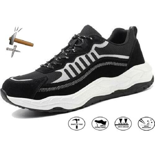 Women and Men Work Safety Shoes Outdoor Steel Toe Anti Smashing Puncture Proof Work Boots Breathable Luxury Brand Sneakers