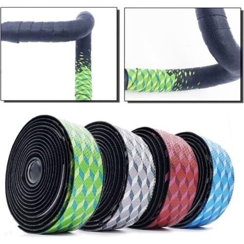 2pcs Road Bike Bicycle Handlebar EVA Bar Tape Cycling Handle Bar Grip Wrap Anti-slip Anti-sweat Wrap