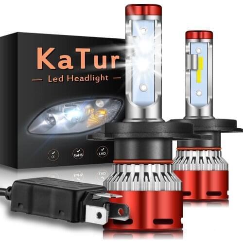2x H1 H4 9012 H11 H7 LED Car Headlight Bulbs 6000K for Ford Focus 2 3 MK2 Fiesta Fusion Ranger Mondeo MK3 MK4 C-max S-max Kuga