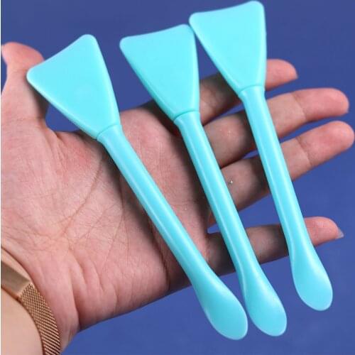 3pcs/set Silicone Stirring Brush Flexible Mixing Epoxy Resin Pigment Tool DIY Resin Making Multifunction Reusable Powder Spoon