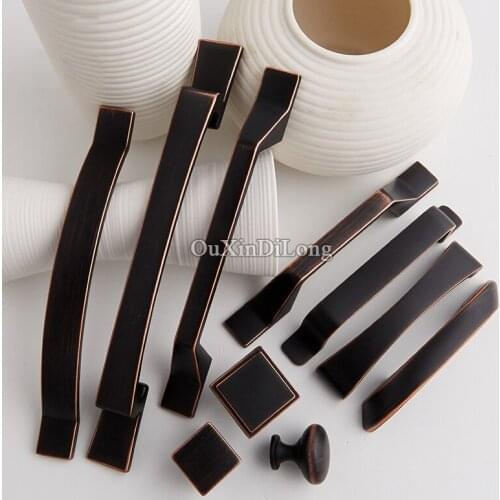 Vintage Retro 8PCS European Style Cabinet Door Handles Cupboard Wardrobe Drawer Kitchen Cabinet Pulls Furniture Handles & Knobs