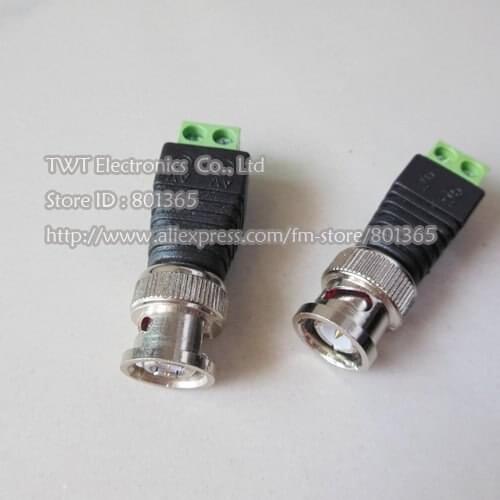 BNC male Connector , BNC CAT5 Cable Adapter for CCTV Surveillance Security Camera 5Qty,Free shipping