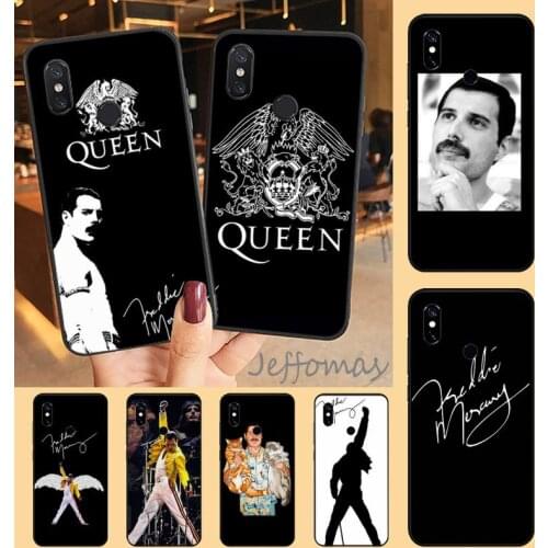 Freddie Mercury Queen Phone Case For Xiaomi Redmi note 7 8 9 t max3 s 10 pro lite coque shell cover funda