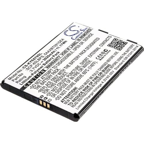 CS 3020mAh / 11.17Wh battery for Kyocera DuraForce XD, E6790, E6790 LTE 5AAXBT091GEA, SCP-65LBPS