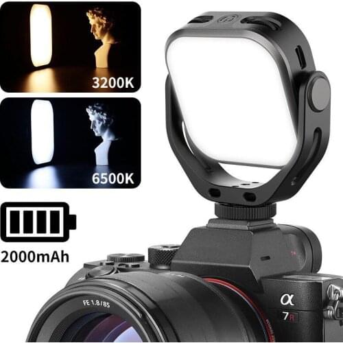 For VIJIM VL 66 Dual Color Temperature Fill Light Mini Portable 2000mAh On Camera DSLR Photography Lighting 360-degree Rotating