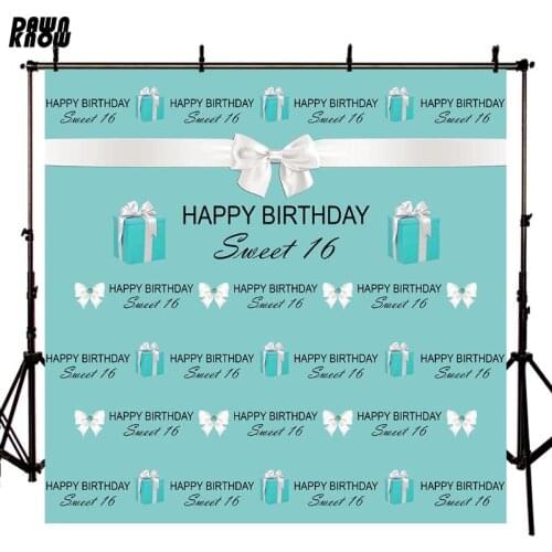 DAWNKNOW Sweet 16th Gift Photography Background Children Photo Shoot Backdrop Youth Happy Birthday Party Photocall G864