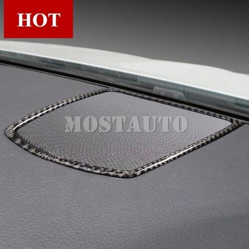 For BMW 5 Series F10 F11 Carbon Fiber Center Dashboard Speaker Cover 2011-2016 1pcs Car Accessories Interior Car Decor Car Trim