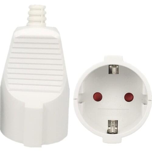 16A 250V EU Germany Multifunction Electrical AC Power Adaptor Socket PVC Flame Retardant Travel Home Wiring Female Plug