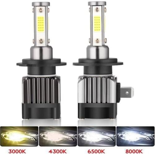 Muxall 4Sides 20000LM H4 H7 Led Headlight Bulbs Led H1 H8 H11 9005 HB3 9006 HB4 Turbo 80W 6000K 12V Auto Car Lights Fog Lamps