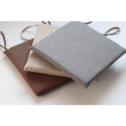 Room Office Japanese Seat Cushion Breathable Cotton Linen Square Chair Pillow Tatami Floor Knee Cushion Home Textile Buttock Pad