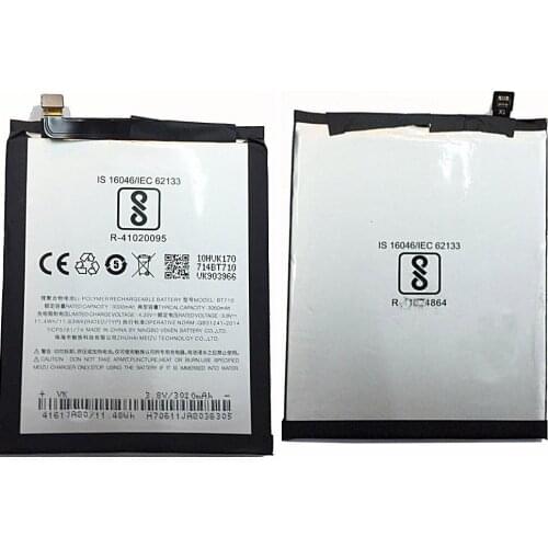 Original size battery 3000mAh BT710 battery for Meizu blue A5 BT710 M5C M710M M793Q Smart phone batteries