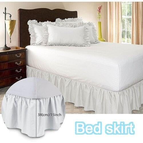Bed Skirt Bedspread Elastic Band Velvet Ruffle Cloth Bedsprerd Home Hotel Bedroom Bedside Decoration