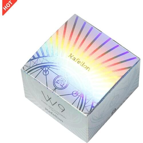 Silver card Custom glossy spot uv coating printing skin care beauty boxes cosmetic packaging paper box