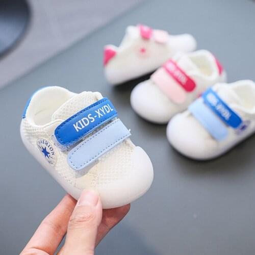 Skyshow--Spring And Autumn Baby Mesh Breathable ChildrenS Net Shoes Casual Summer Baby Soft Sole, Microfiber Leather, Non-Slip