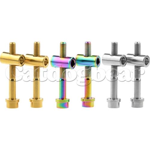 Catdogbear Titanium M5x30mm 40mm Alloy Bicycle Bolts Seat Post Screws Bicycle Tube Screws Nuts and Bolts