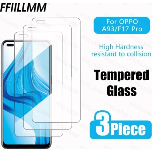 3Pcs/lot 9H Tempered Glass For Oppo A93 F17 Pro Protective Glass Full screen Protectors For Oppo A93 F17 Pro Protective Film