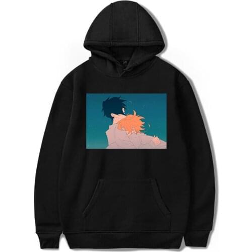 Promised Neverland Hoodie Unisex Winter Warm leisure Fashion Anime Print Long Sleeve Student Hooded Pullovers Loose Sweatshirts