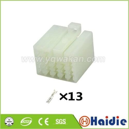 2sets 13pin plastic housing plug auto wiring harness cable unsealed connector 7123-1330