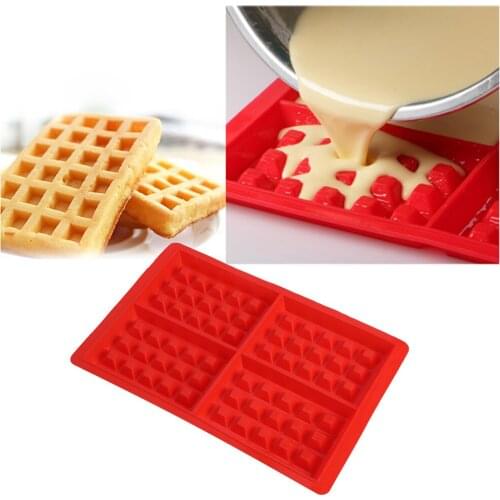 2Pcs Household DIY Baking Tools Silicone Waffle Muffin Mold Cake Chocolate Mold Reusable Kitchen Cake Baking Tools