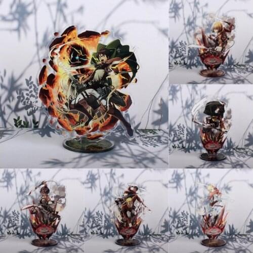 2021 Hot Cartoon Attack On Titan Acrylic Stand Model Toy Levi Ackerman Action Figures Decoration Anime Lovers Collcet Gifts