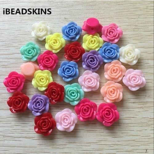 20mm 340pcs/lot Acrylic Rose Flower Beads For Earring DIY parts,Jewelry Necklace Accessories Findings & Component