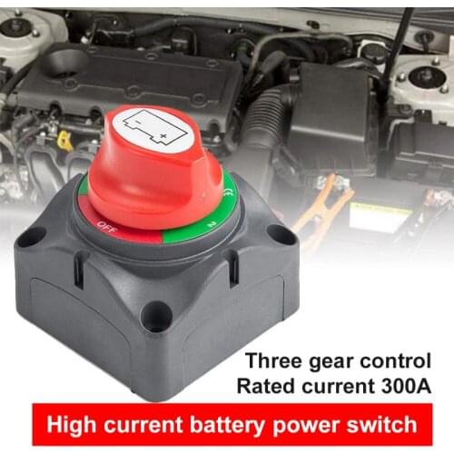 Car Disconnect Isolator Master Switch 3 Position 12-60V Battery Power Cut Off Kill Switch Car RV Boat Accessories