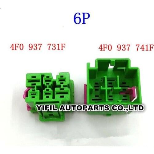 5/10/20pcs/lot 6 Pin/Way Female Or Male Modified Auto Connector Plug With Terminal For VW AUDI 4F0 937 731F 4F0 937 741F