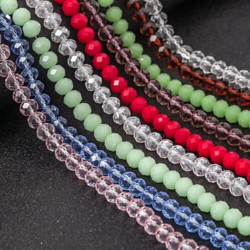 8mm Transparent Faceted Ball Crystal Beads for Jewelry Making Needlework Diy 4mm Loose Spacer Glass Beads Rhinestones Stones