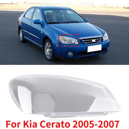 CAPQX 1PCS For Kia Cerato 2005 2006 2007 Front Headlamp Transparent Lamp cover Headlight Lampshade Waterproof light Shade Shell