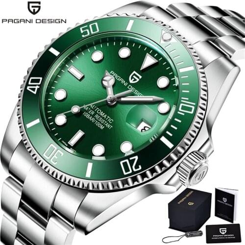 PAGANI Design Mens Mechanical Watches Luxury Brand Automatic Watches Mens Top Fashion Stainless Steel Waterproof Wristwatches