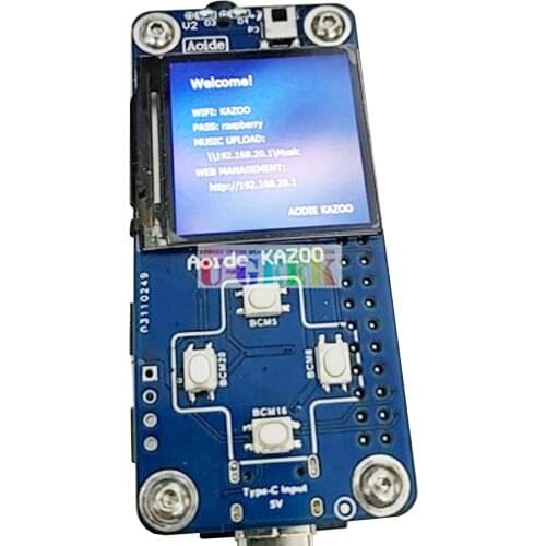 Raspberry Pi Zero DAC Digital Audio Player|Display|Button Infrared Receiver I2C I2S