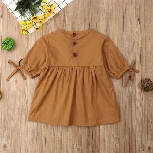 Toddler Kids Baby Girl Dress Half Sleeve Princess Tutu Party Dresses Casual Summer Clothing for 6M-4Y