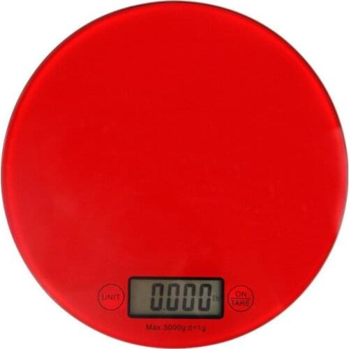 5KG/1G Round Shape Kitchen Scale Electronic Electronic Touch Screen LCD Food Baking Fruit Multifunction Weight Balance