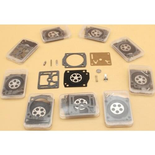 10Pcs/lot Chainsaw Carburetor Rebuild Diaphragm Kit For Husqvarna 372 XP 365 362 371 Jonsered 2165 2065 Zama RB-60 Carb Kit
