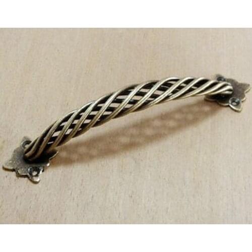 160mm American retro birdcage hardware handles antique bronze birdcage kitchen cabinet wardrobe handles black birdcage cupboard