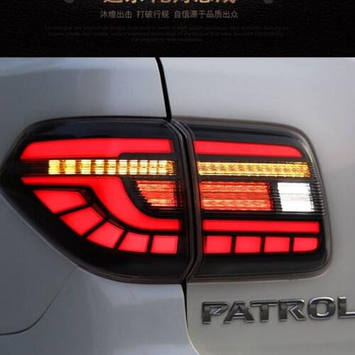 A Set For Nissan Patrol Y62 2008 09 2010 -2018 2019 LED Car Taillight Tail Lights Rear Fog Lamp Turn Signal Reverse Brake Lights