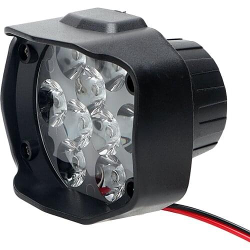 LEEPEE White Super Bright DC 9V-85V Spotlight Moto Headlamp 15W Motorcycle Accessories 9 LEDs Motorcycle Headlight