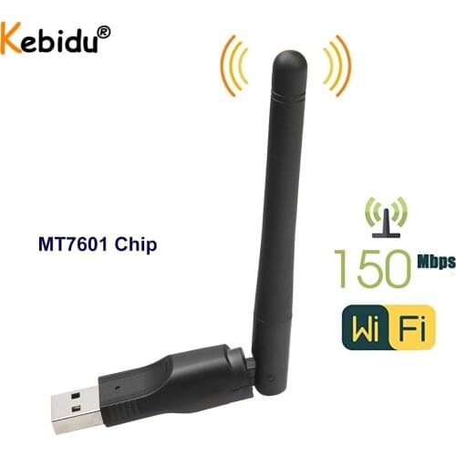 Mini USB Wifi Adapter MT7601 150Mbp High Speed Wi Fi Ethernet USB WiFi Receiver For DVB S2 DVB T2 Decoder TV Set Top Box Laptop
