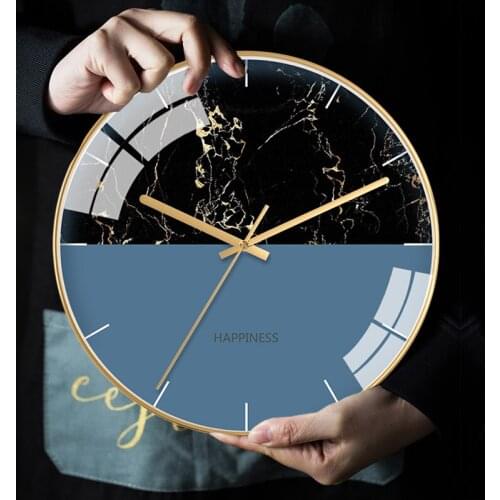 Wall Clock Clock Wall-Mounted Home Decorate Clock Creative Personalized Living Room Art Bedroom Ultra-Quiet Pocket Watch