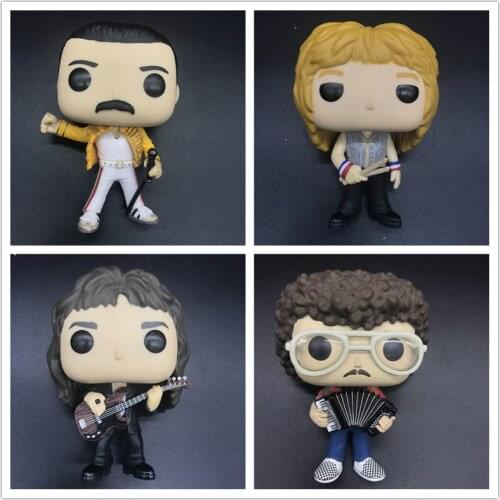 Original queens-rocks roger Taylor /John deacon/FREDDIE MERCURY band model toy vinyl figure no box