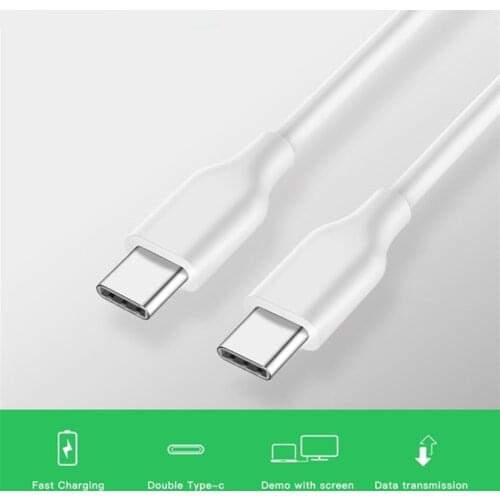 PD 60W USB C to USB Type-C Cable QC3.0 Fast Charge Data Cable for Samsung S20 S10 S9 A80 A50 A70 USB C Cable for Huawei P40 P30