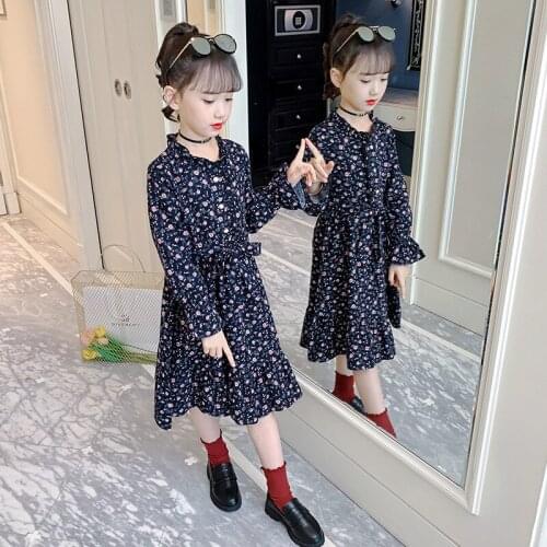 Dress For Girls Printing Girls Dress Casual Party Dress Girl 2020 Autumn Spring Kids Dresses For Girls 4 6 8 10 12 Year Vestidos