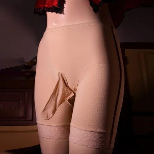 Sexy Men U Convex Pouch Boxers Lace Sheer Cock Socks Pouch Briefs See Through Sexy Thong Cockring Underwear Plus size 19