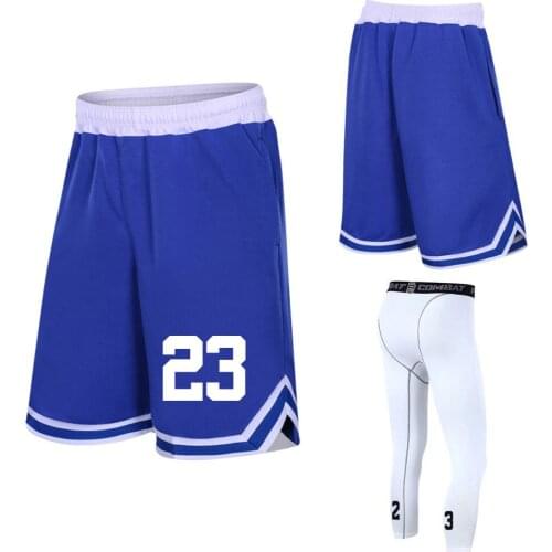 Custom number Basketball Shorts Loose Breathable Men Basketball Shorts Zipper Pocket Training Basketball Quick Dry Running Short